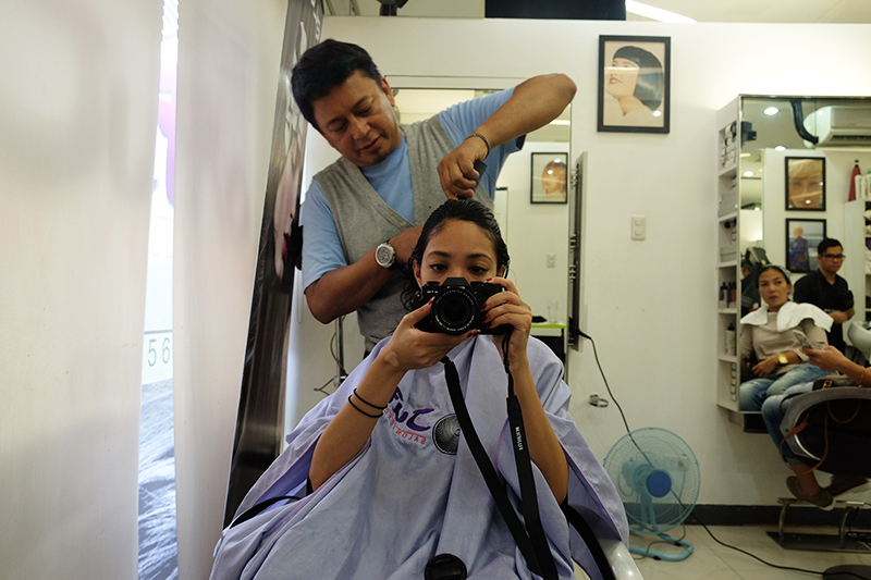 Documenting hair stylist Jude Hipolito chopping my hair off! 